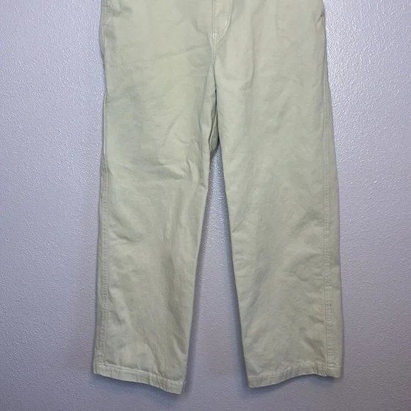 OBEY Women's Brighton Crop Carpenter Pant In Cucumber Size 30 - Picture 4 of 7